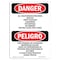 Signmission Safety Sign, OSHA, 14" Height, Rigid Plastic, Unauthorized Personnel Keep Out Spanish OS-DS-P-1014-VS-1637 - alternate 1